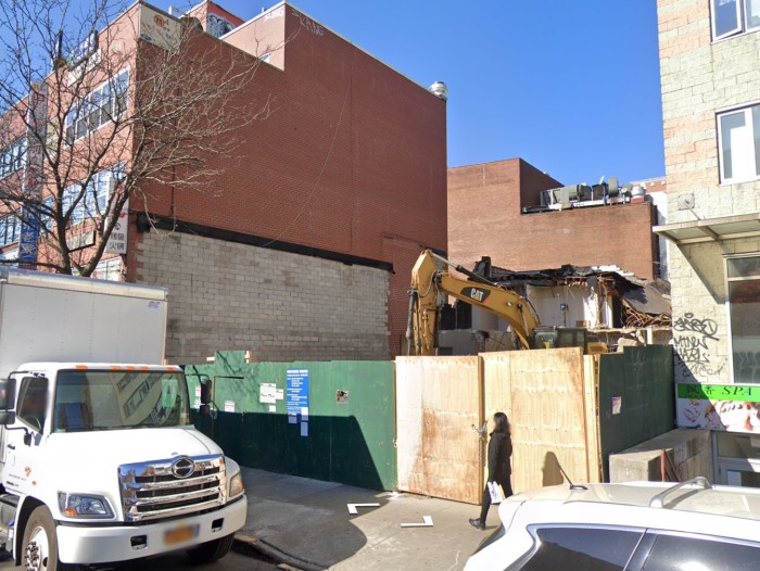 $4.1 million pre-foreclosure filed at stalled hotel project at 136-25 41st Avenue (Credit - Google)
