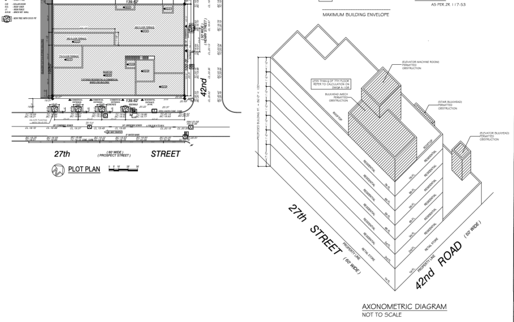 42-38 27th Street axonometric rendering (Credit - Michael Kang architect via DOB)