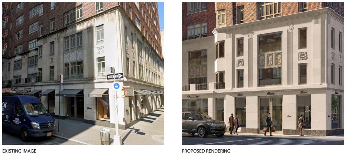 680 Madison Avenue retail rendering (Credit - Higgins Quasebarth & Partners via LPC)